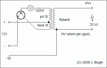 Single transistor flyback schematic