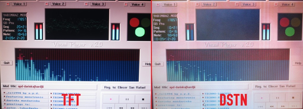 SNI PCD-4ND TFT vs DSTN